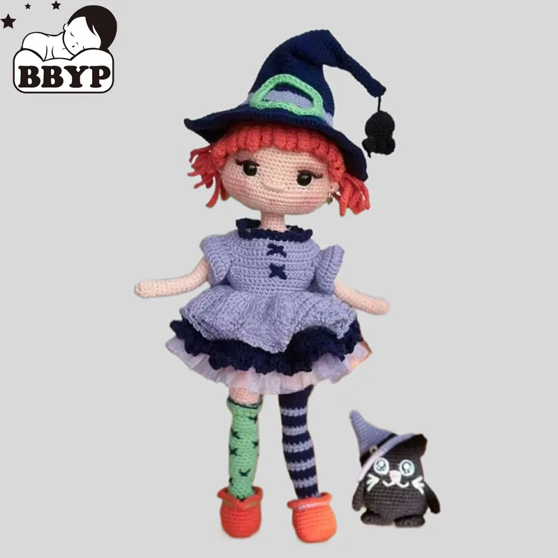 

Handmade Knitting Doll Little shrine maiden Doll Crochet Dolls For Home Accessories Pattern Craft Toy Ornaments