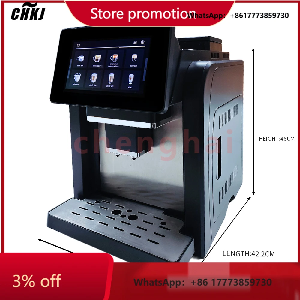 

CHKJ-2025NEWHigh Quality 7" Touch Screen Bean to Cups Smart Koffiemachine Fully Automatic Commercial Coffee Espresso Machine wit