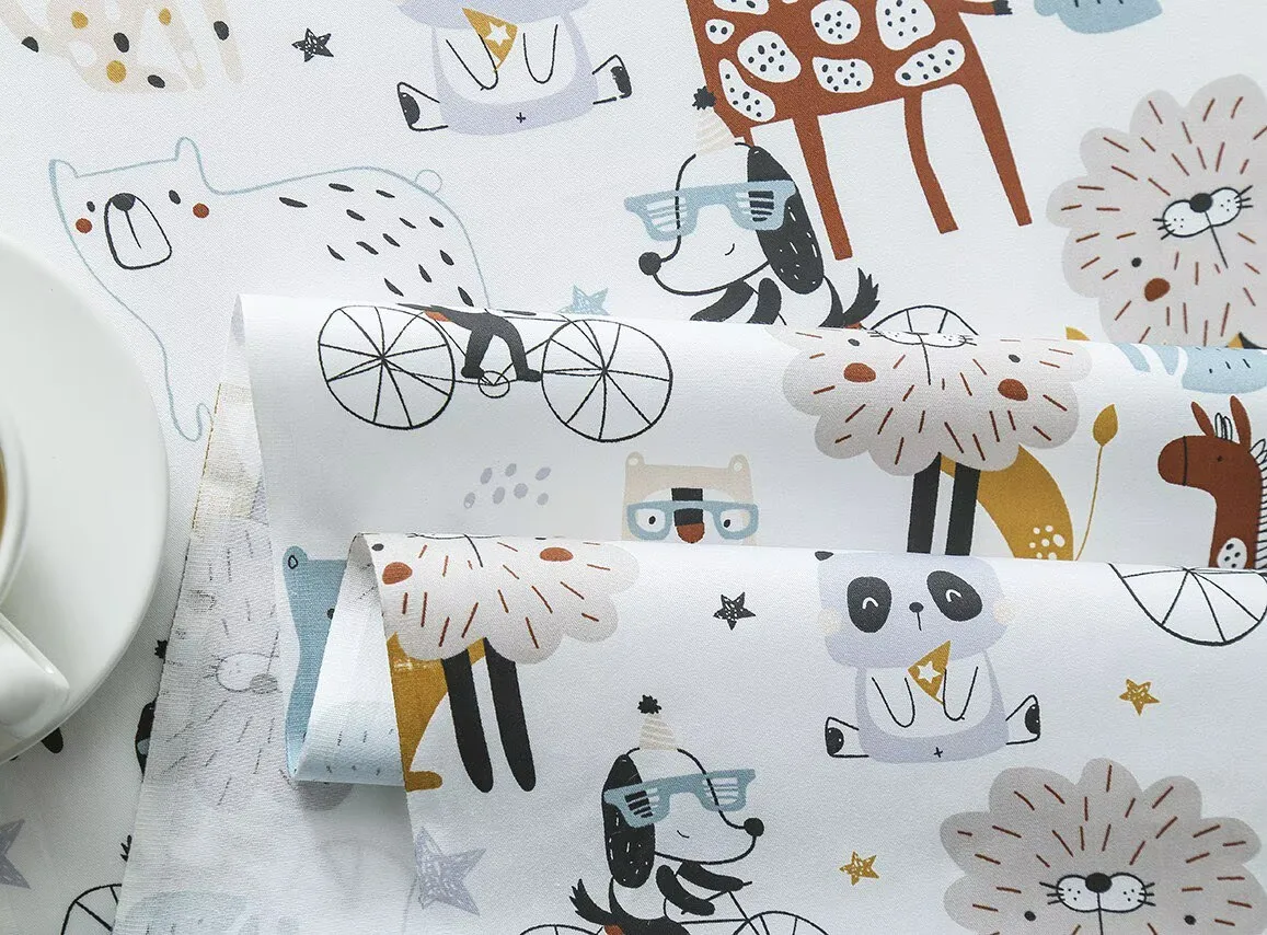 Animal Printed 100% Cotton Fabric DIY handmade sewing craft patchwork quilting home decor tissus baby dress cloth tecido tilda