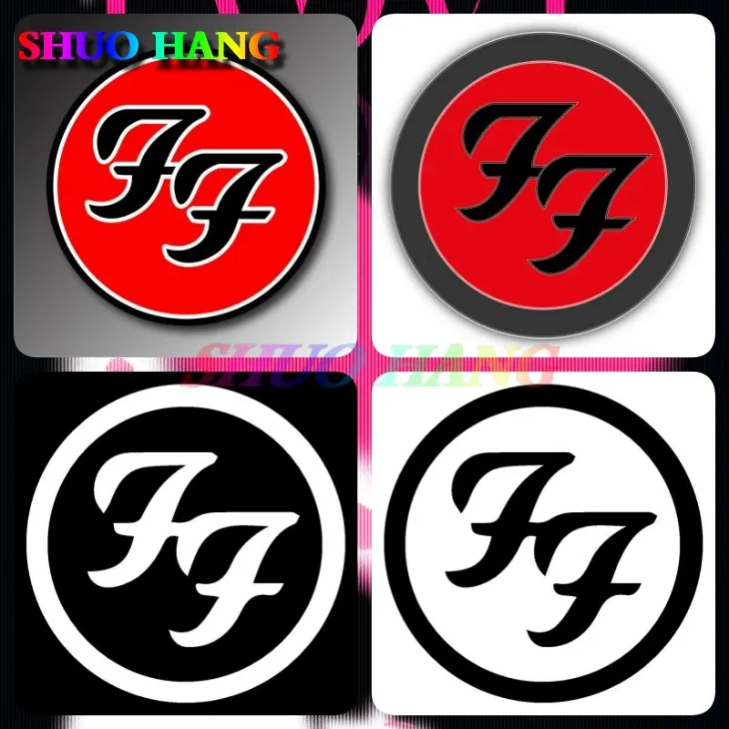 

FOOS FIGHTERS DECAL STICKER FF 3M USA MADE TRUCK VEHICLE WINDOW WALL CAR MUSIC Car Laptop Phone Drinks Bottle Car Sticker