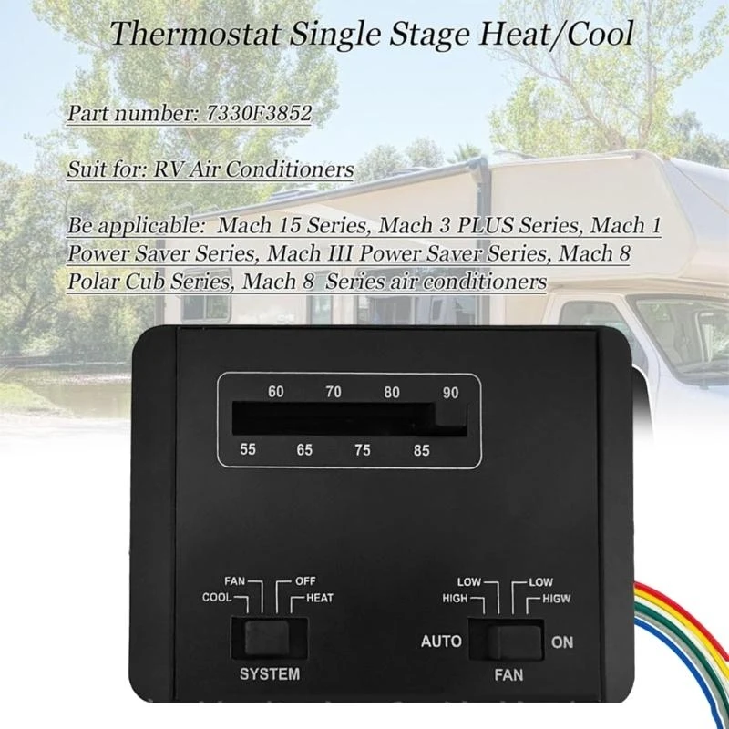 

A2UC Thermostat Одноступенчатая функциональность теплоотделка Motorhomes воздушный воздух для MACH Series Эффективный климат