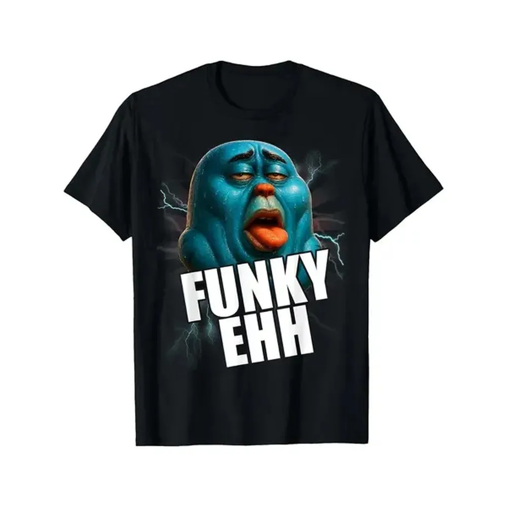 Funky Ehh Funny Brainrot Meme Teens T-Shirt Cotton Clothing