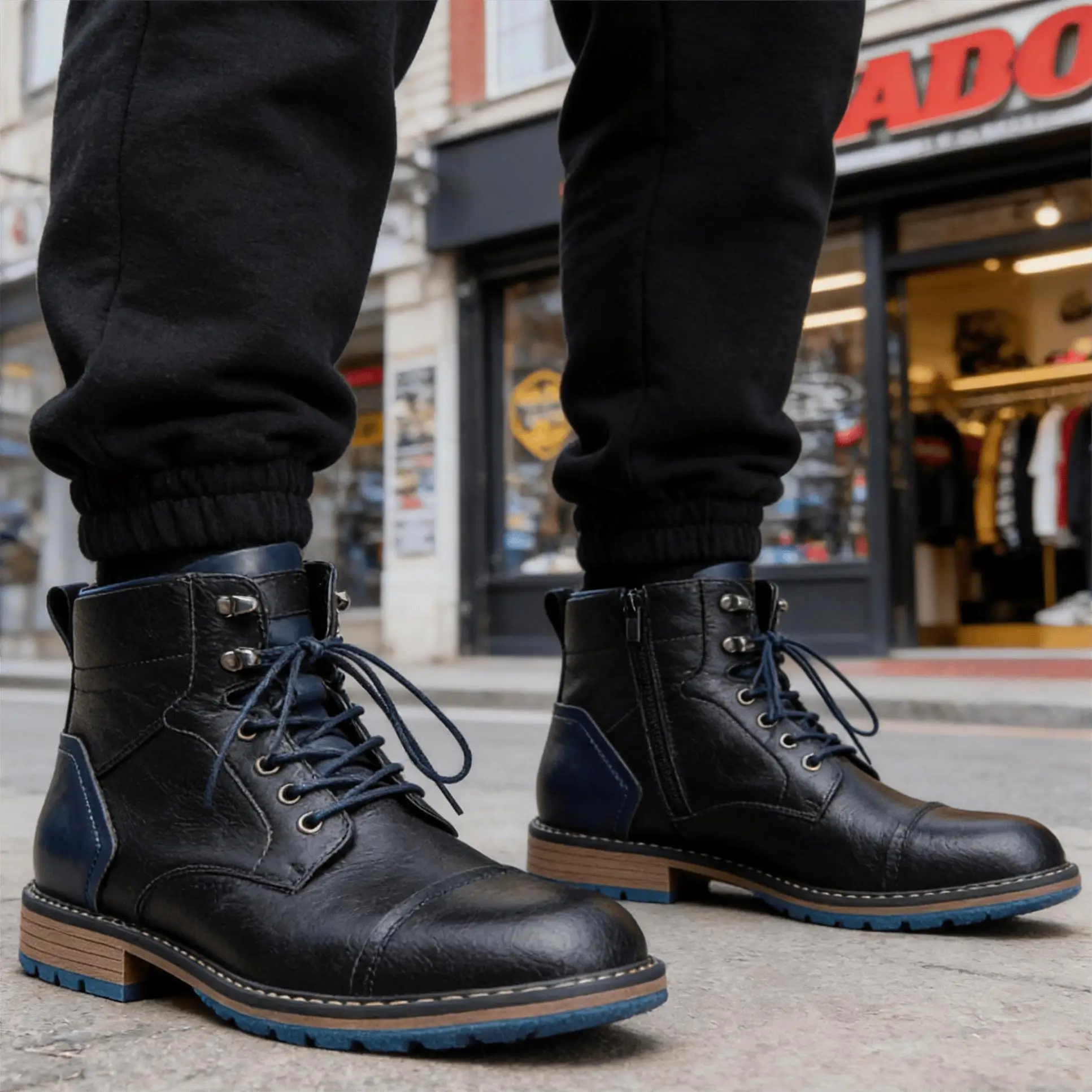 

Leather Boots 2026 Retro Comfortable Fashion Brand Outdoor Walking Shoe