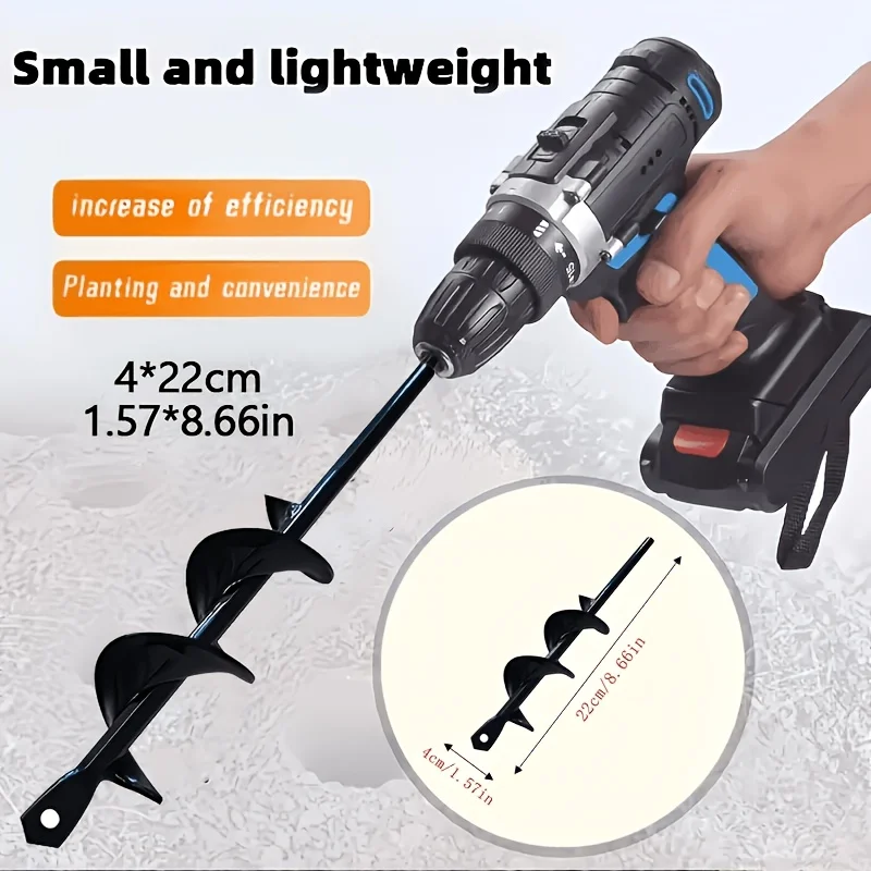 1-Piece Spiral Drill Bit Made of High-Hardness Alloy, Suitable for Drilling Holes in Bulbous Flowers, Universal Hole Digger in All Sizes