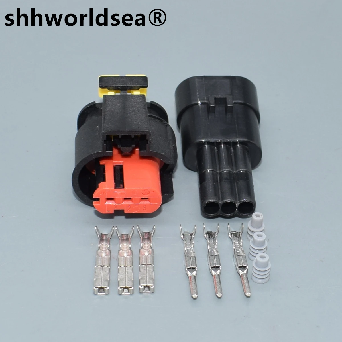 

shhworldsea 3 Pin 284426-1 Automotive Connector Sealed Sensor Socket Fuel Diesel Injector Ignition Coil Plug 284425-1