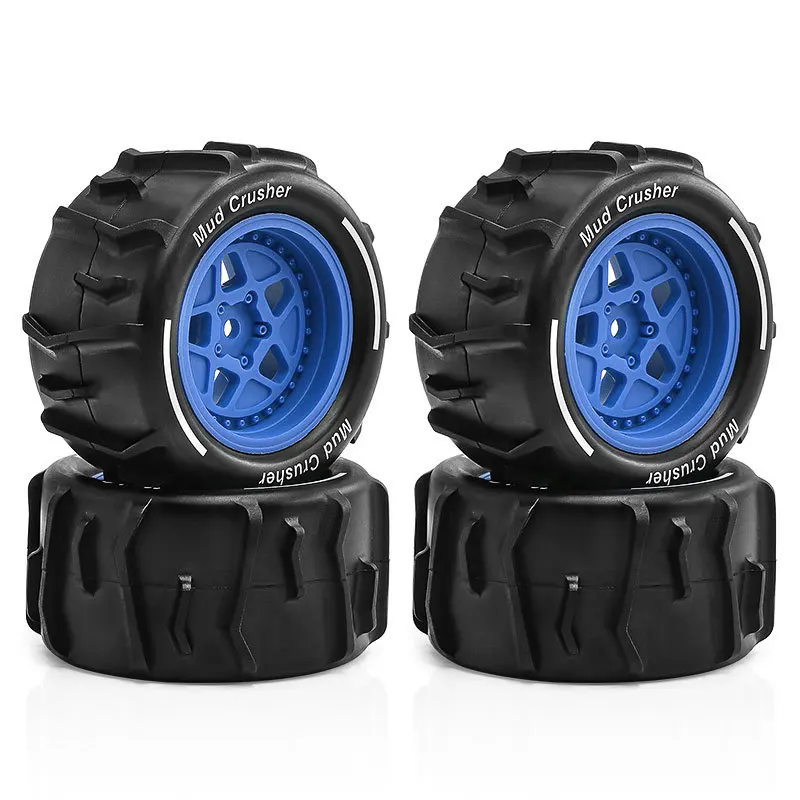 Für ARRMA RC Auto 1/18 GRANIT GROM 73mm 1/18 Desert Short Course Truck Sand Reifen Schnee Strand Reifen 12mm Rad Hex