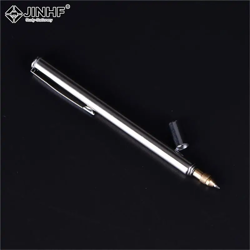 1pcs 6 Section Pointer Pen Instrument Baton Stainless Steel Telescopic Magic Ballpoint Pen Kindergarten Teacher Teaching Supply