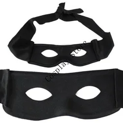 Halloween disguise half mask bandit ninja lone ranger costume black eye mask exquisite Halloween role-playing costume party prop
