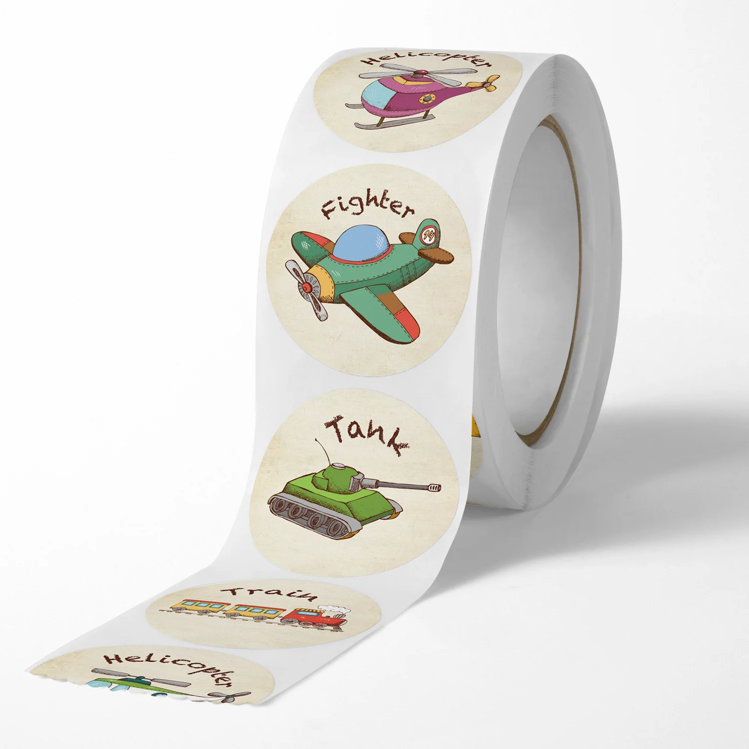 500 Stuks 8 Ontwerpen Kid Sticker Graafmachine Sticker Papier Bulldozer Voor Aanmoediging Student Kinderen Label Bouwfeest Geschenken