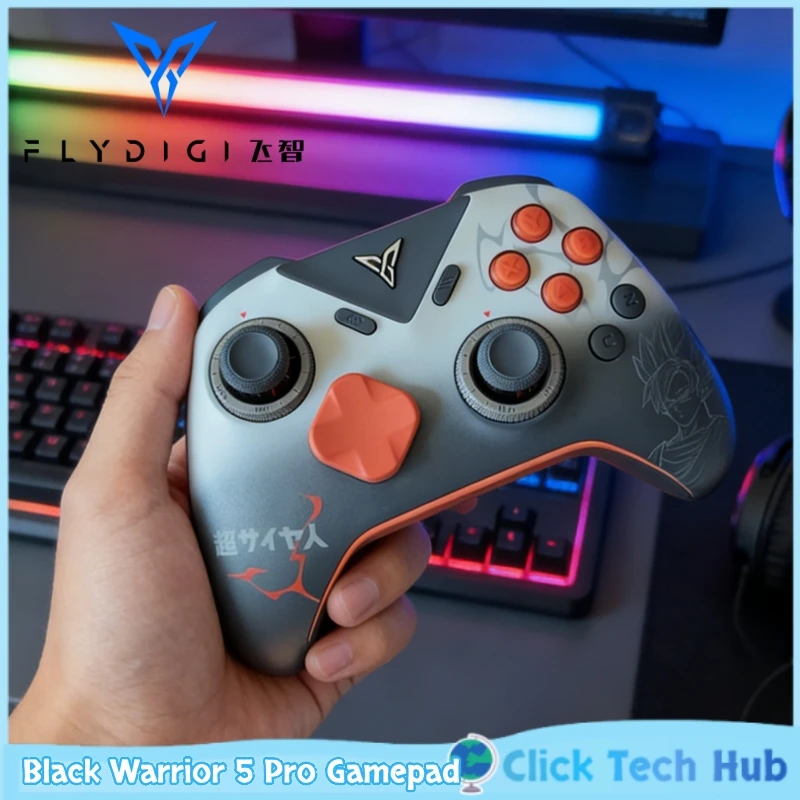 

Игровой контроллер Flydigi Black Warrior 5 Pro Z Co (коллаборация) для Switch, беспроводной, для ПК и мобильных устройств, Bluetooth, для Steam