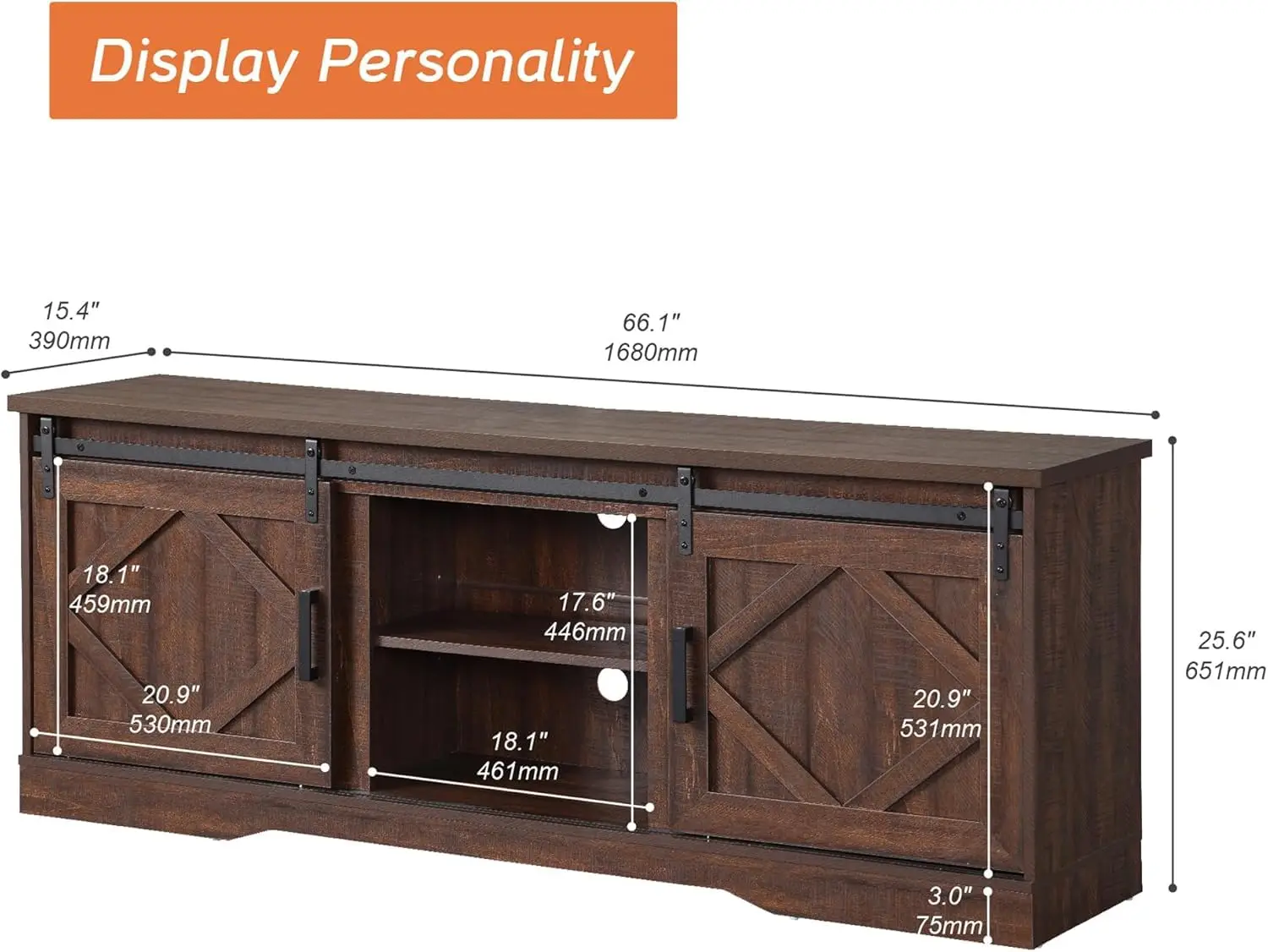 Farmhouse TV Stand 75