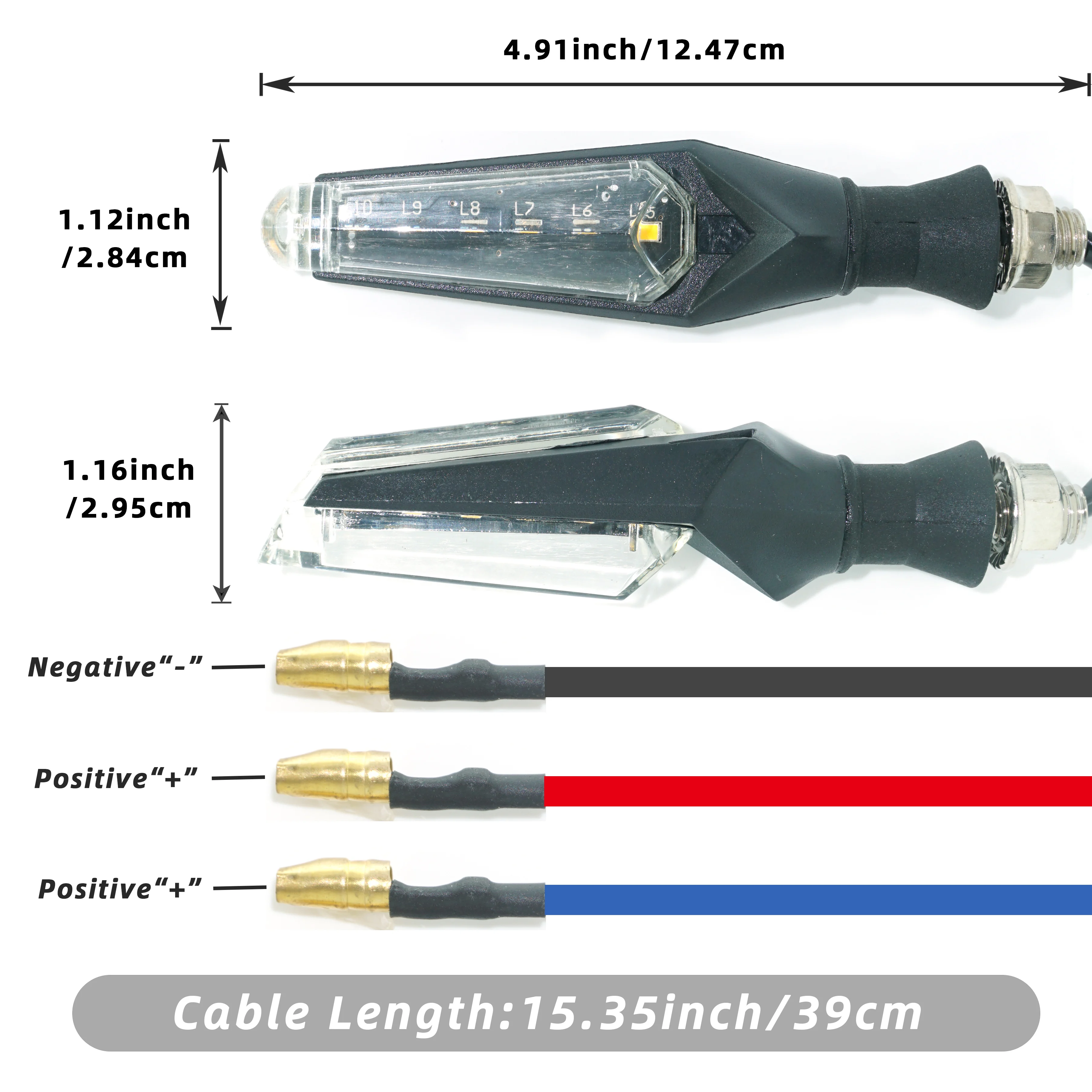 E-bike 32v 48v 52v 60v turn signal blinker indicator led light Electric bicycle moto motorbike motorcycle scooter accessories