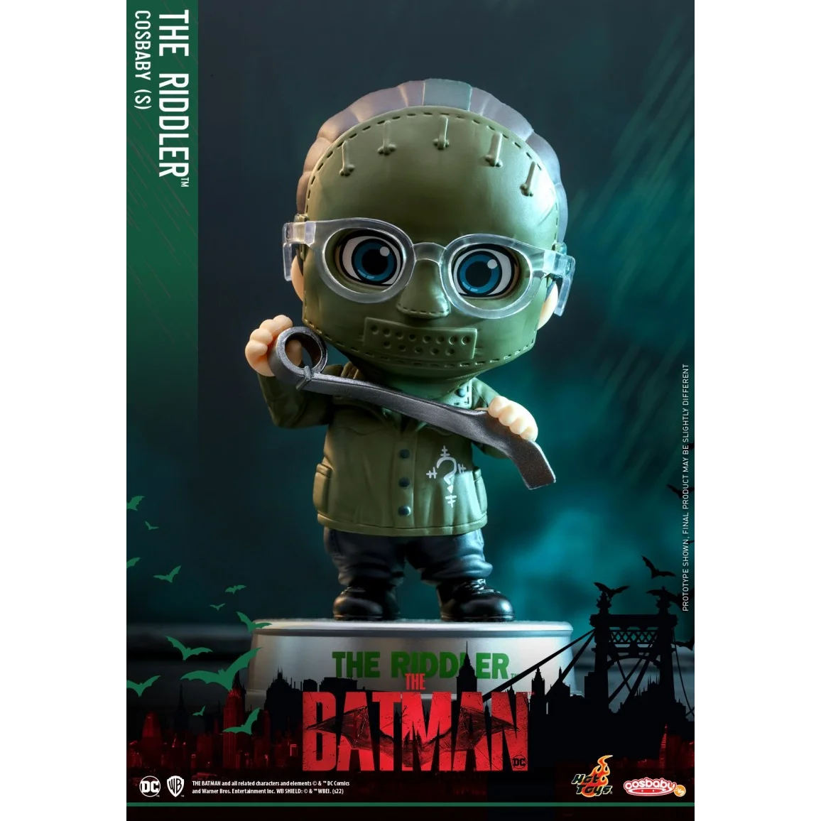 In Stock Original HOTTOYS COSB945 THE RIDDLER COSBABY Version Q Movie Characters Portrait Model Toy