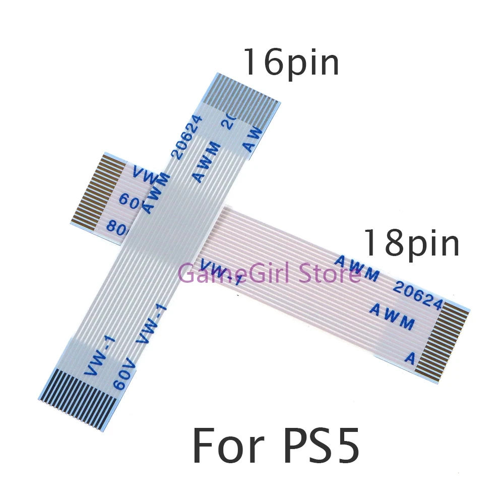 100pcs 16pin/18pin Touch Pad Flex Ribbon Cable For PS5 Touchpad Connection Cable for Playstation 5 PS5 Controller