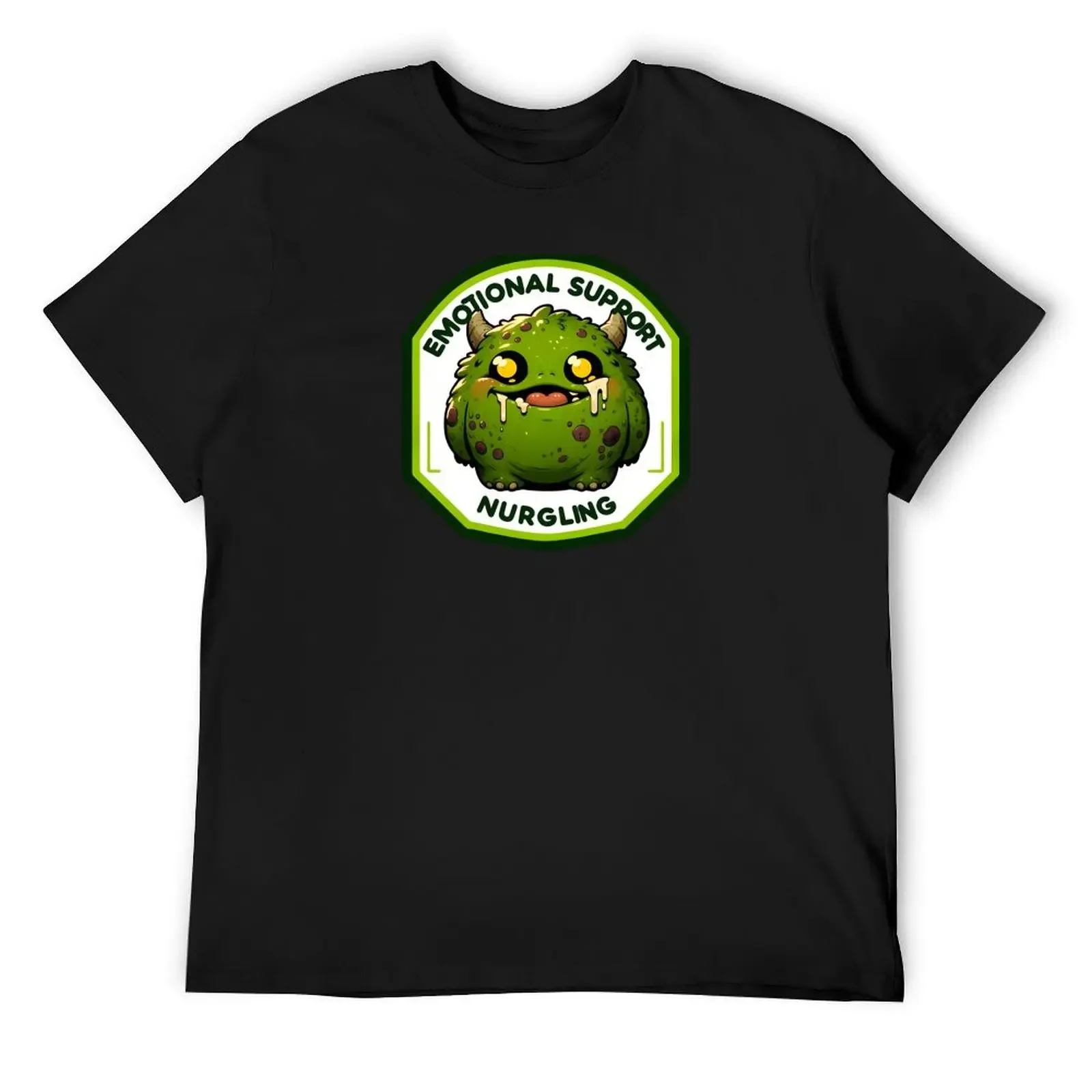 Nurgle Emotional Support Nurgling Badge T-Shirt quick-drying kawaii clothes fruit of the loom mens t shirts