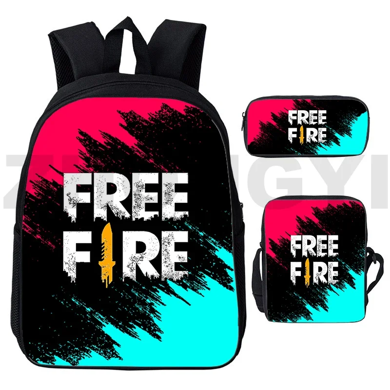 

3D Print Free Fire Garena Backpack Bookbag Teenage Girls Pencil Case Free Fire Game School Bags Women Cosmetic Bag Shoulder Bag