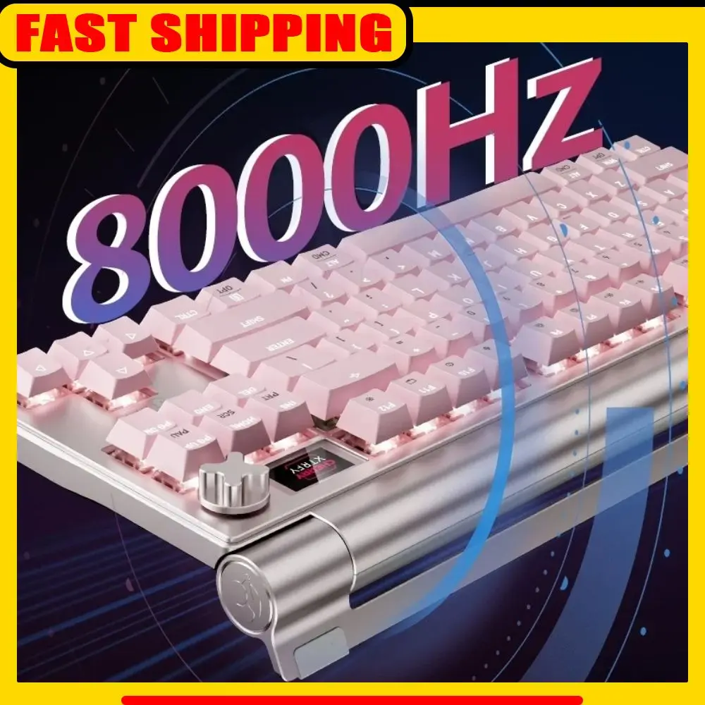 

CHERRY XTRFY MX8.3 Клавиатура из алюминиевого сплава Беспроводная трехрежимная механическая клавиатура Игровая офисная прокладка с возможностью горячей замены RGB Light PC