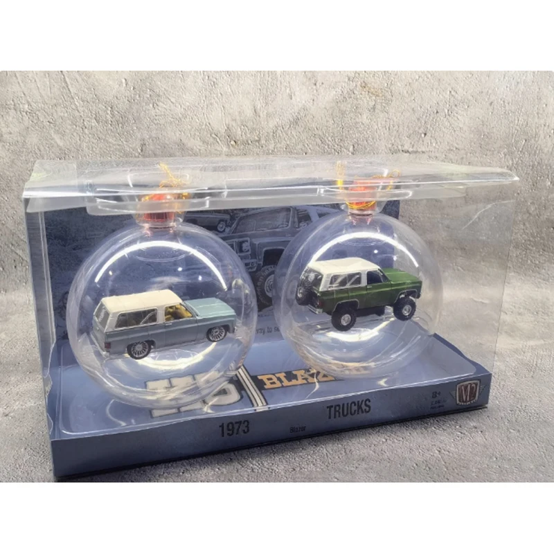 

M2 1/64 1973 K5 Блейзер SUV внедорожник Специальный выпуск Набор рождественских мячей памятная версия дисплей искусственный подарок