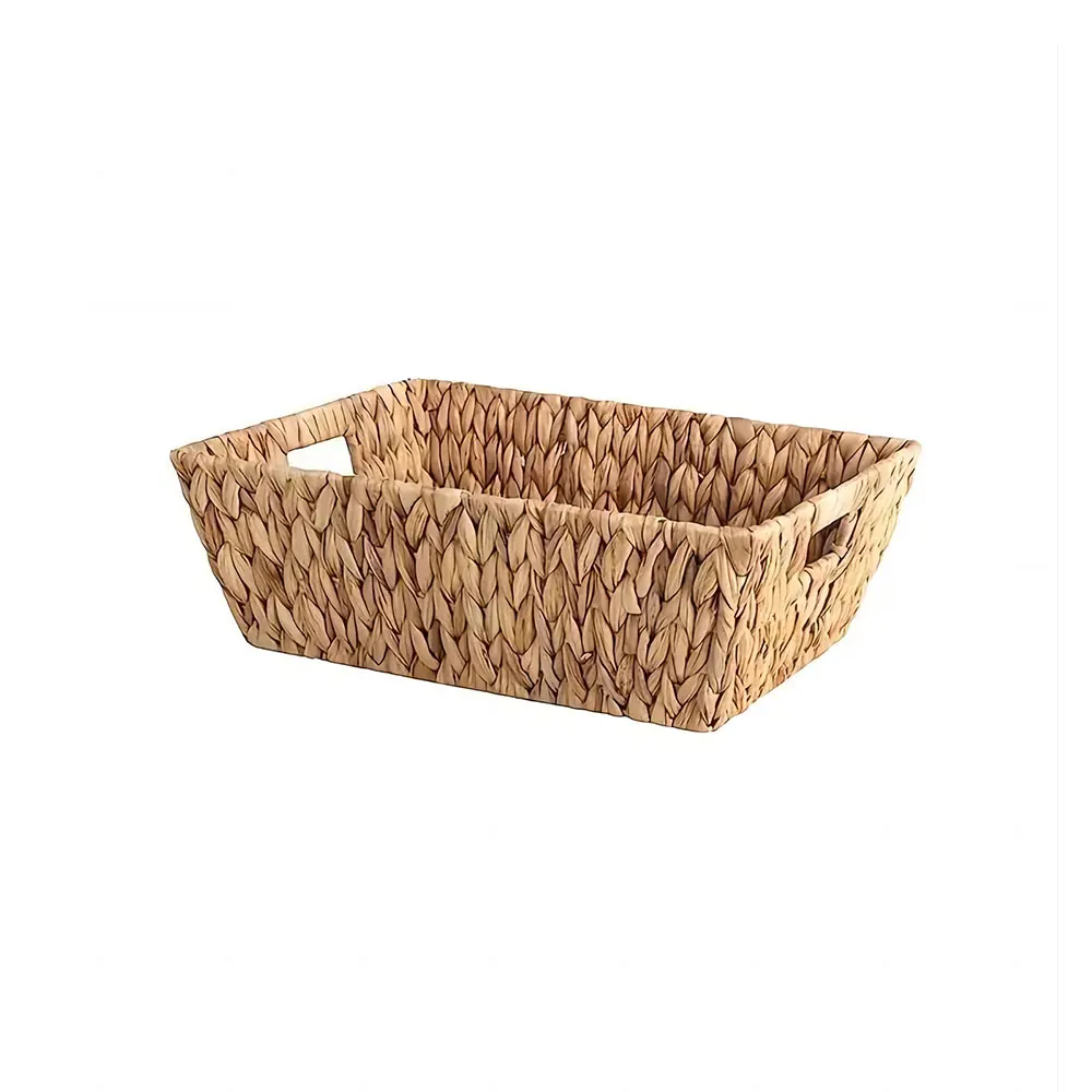 Handmade Woven Wicker Basket, Bathroom Basket, Water Hyacinth, Trapezoidal Basket, Woven, Food Serving Tray, Home Storage