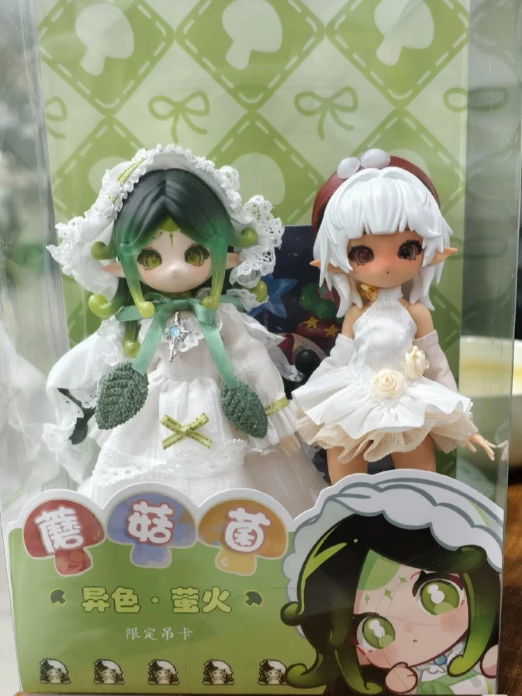 

Original 1/12 Mushroom Fungus Bjd Blind Box Cute Elf Action Figure Mysterious Surprise Figurine Model Toy Xmas Gift For Kids