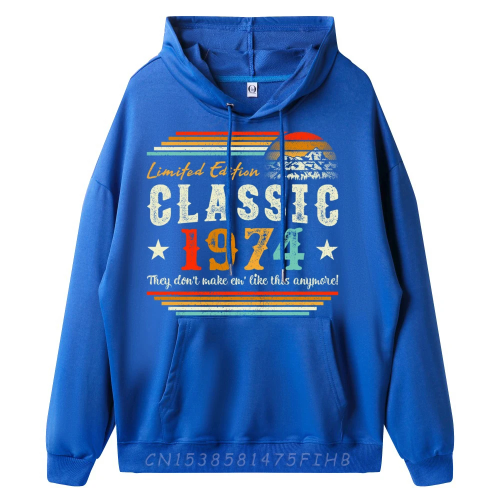 48 Years Old Vintage Limited Edition 1974 48th Birthday Vintage Hoodies Men Hoodies Luxury
