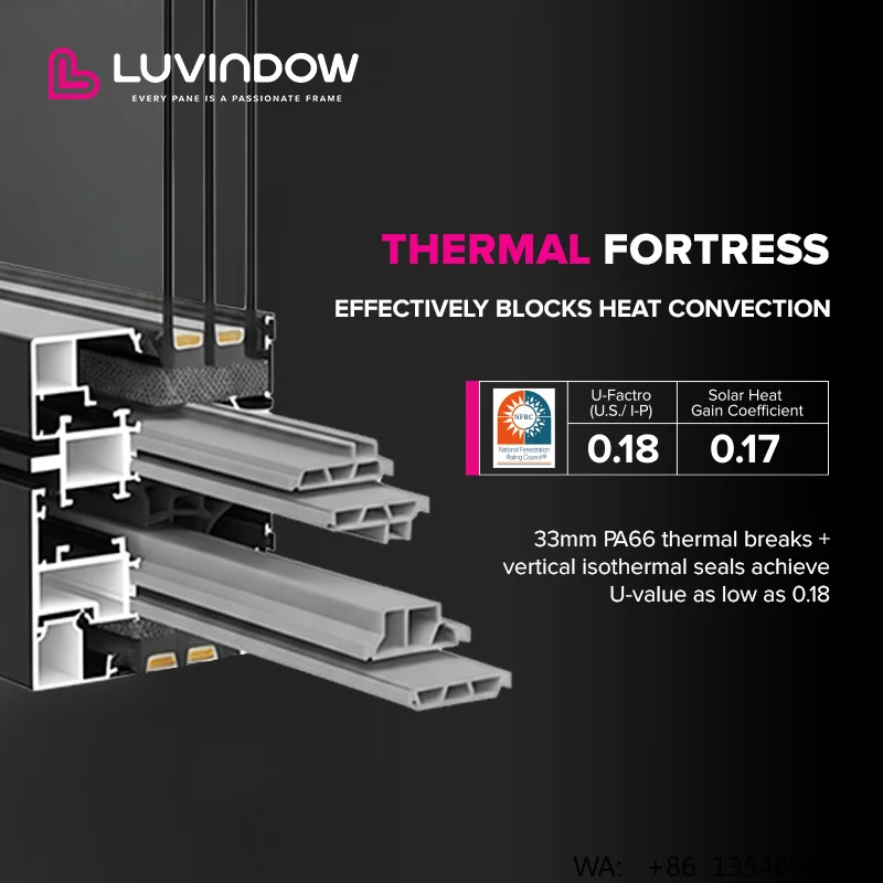 

High Quality Slim Frame Hurricane Impact Burglar Proof Black Large Laminated Glass Aluminum Fixed Window