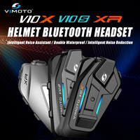 Vimoto Chinese Version XR/V10S/V10X Motorcycle Helmet Bluetooth Headset IPX67 Noise Reduction Multi-person Call Helmet Earphones