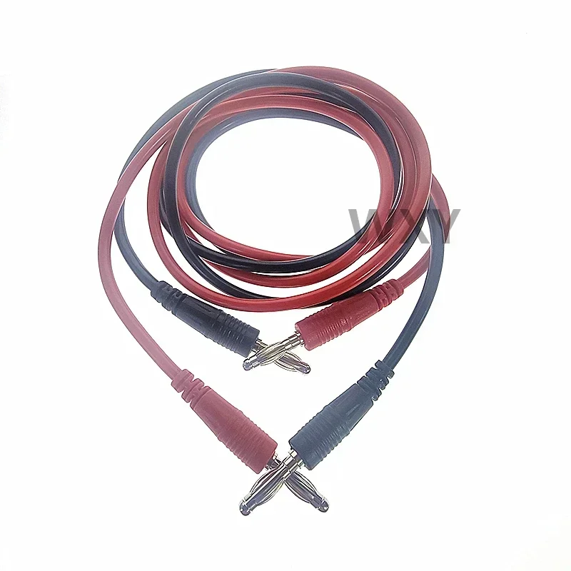 

2PCS 10A Multi-Meter Test Leads 100cm Long Double-Ended 4mm Banana Plug Electrical Test Lead Wire for DIY Tools