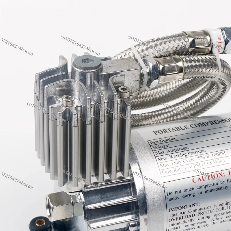 12V car modification automatic start-stop suspension air pump set 2L air horn car tire air motor pressure