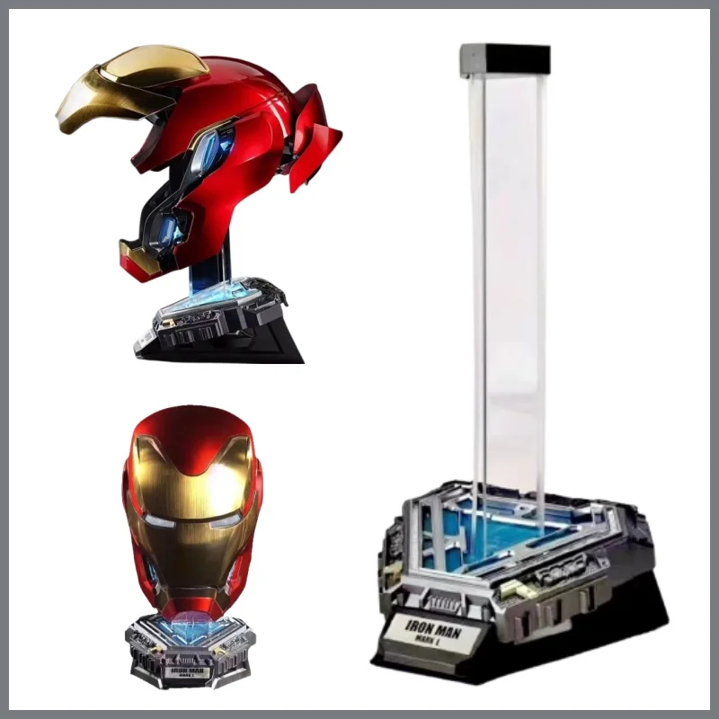 

Autoking Iron Man Mk50 Helmet 1/1 Scale Customizable Action Figure With Display Stand Special Charge Base Remote Voice Control