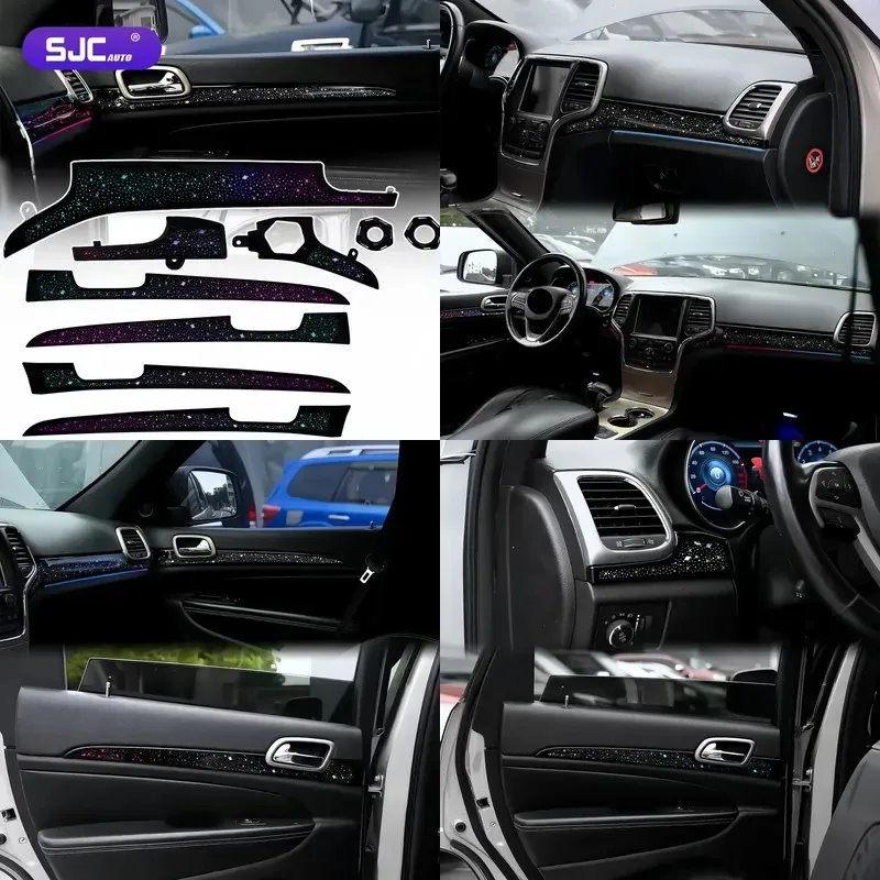 Hot Sale SJC Upgrade Car 64-color Ambient Lighting for Grand Cherokee 2011-2021 Models Interior LED Symphony Decorative
