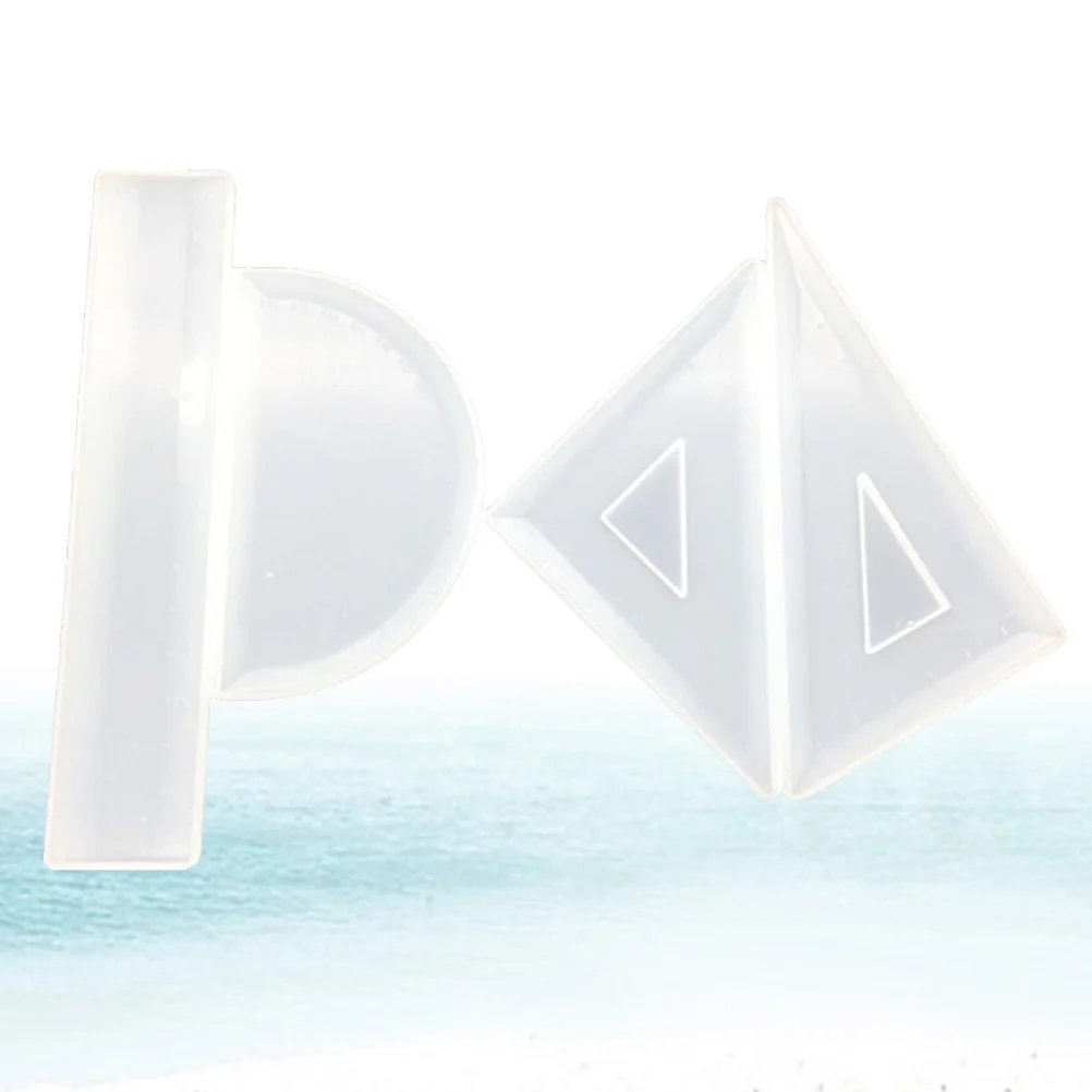 4 قطعة لتقوم بها بنفسك كريستال الايبوكسي حاكم قالب كبير غير النظامية راتينج السليكون قوالب الصب أداة القياس للمجوهرات الحرفية المشاريع هدية