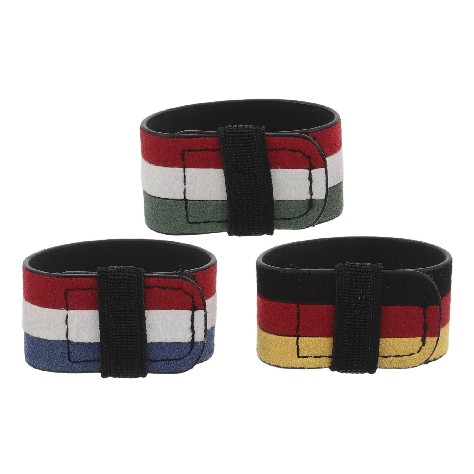 

3Pcs Steering Wheel Center Stripe National Flag Pattern Removable Decal Durable Non-Slip Car Modification Driving Aid Alignment
