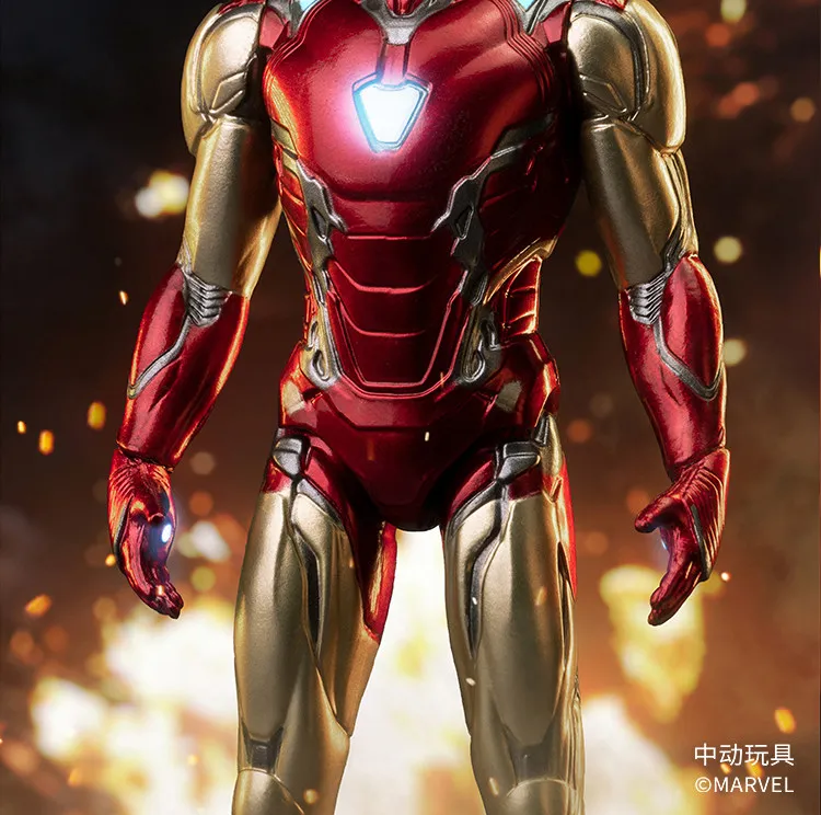 4 Zoll Original 1/10 ZD Toys Iron Man Actionfigur MK1 MK2 MK3 MK4 MK5 MK6 MK7 Tony Stark Anime Puppe Modell Kinder Geburtstagsgeschenk – Detail 11