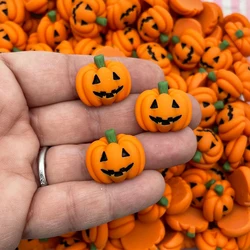 10/20pcs Halloween Resin Pumpkin Miniatures, Flatback Charms for Micro Landscape Home DIY Craft Decoration Supplies