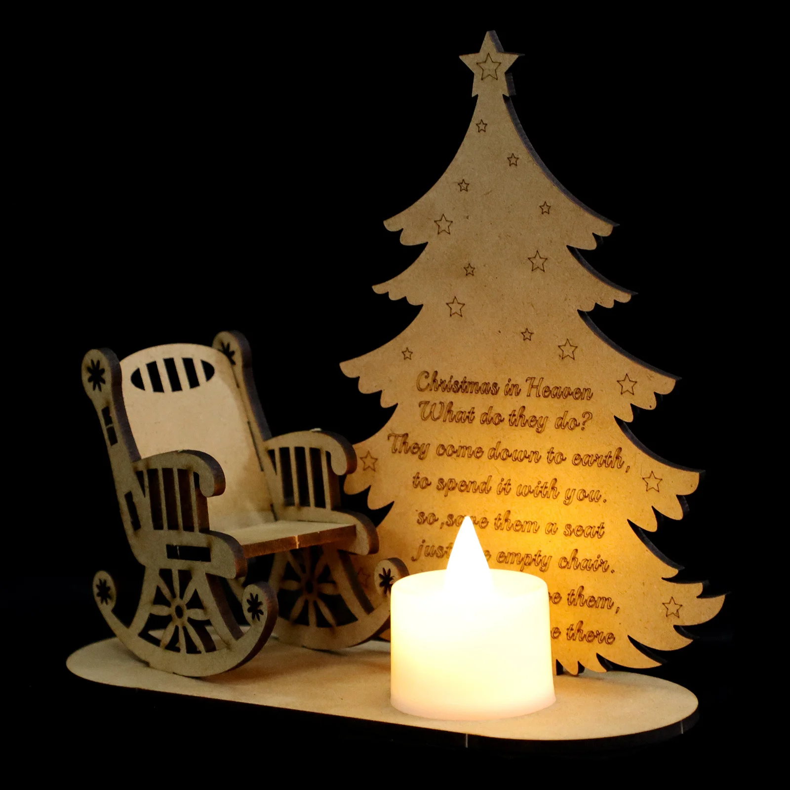 1 шт., рождественские украшения из дерева «сделай сам», изысканный дизайн стула, напишите свои желания, праздничный декор, длительное использование, украшение для помещения