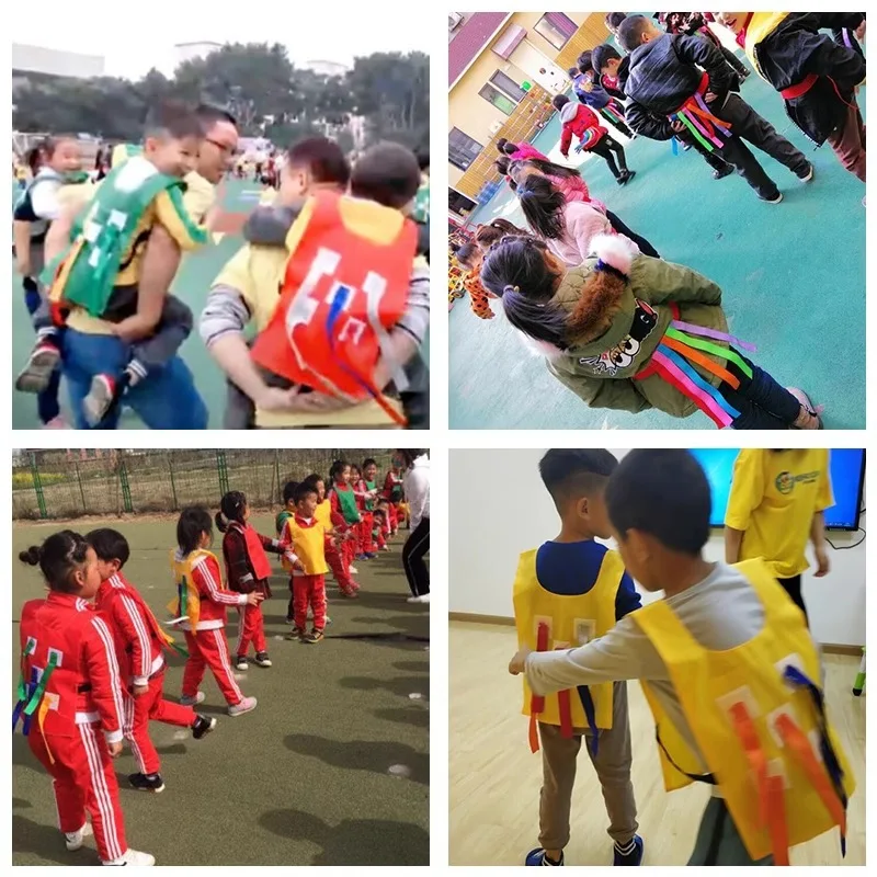 tail pulling toy,children's belt grabbing game props, kindergarten parent-child outdoor sensory integration training sports game