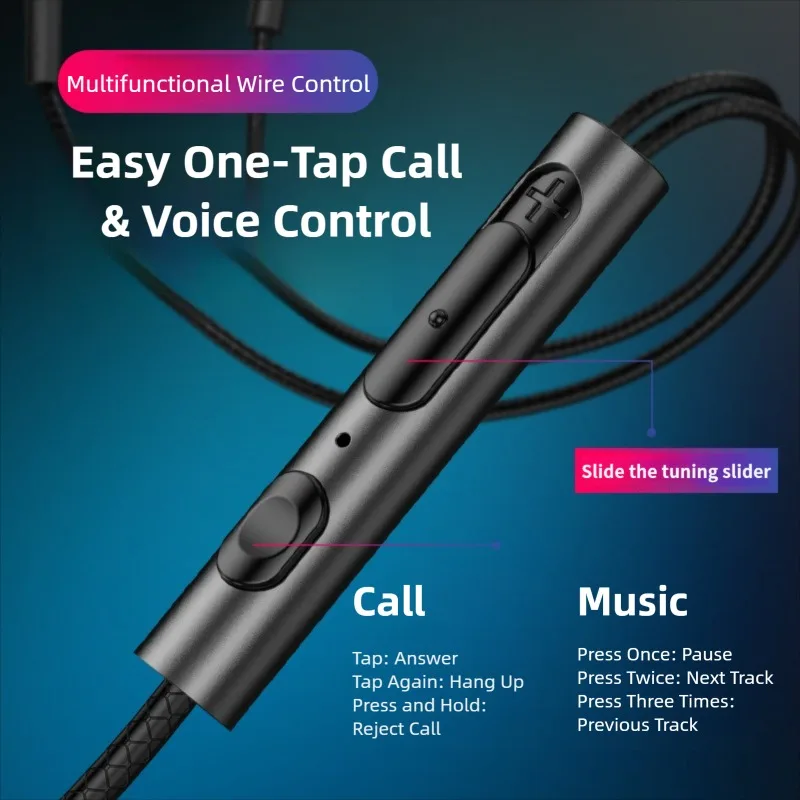 In-Ear Bedrade Gaming Koptelefoon Type C 3.5MM Voor Samsung Galaxy iPhone Xiaomi Huawei Met Microfoon Hoofdtelefoon Stereo oordopjes