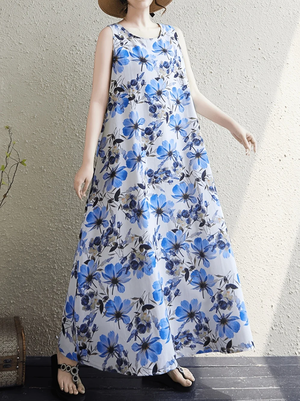 Formal Wear Gowns For Women - Floral Women's Casual Dresses Hawaiian Beach