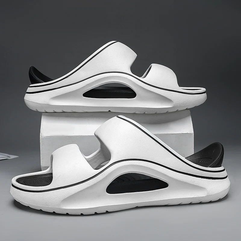 Men Slippers 2024 New Summer EVA Soft-soled Platform Slides Sandals Indoor Outdoor Walking Beach Shoes Flip Flops Mens Shoes