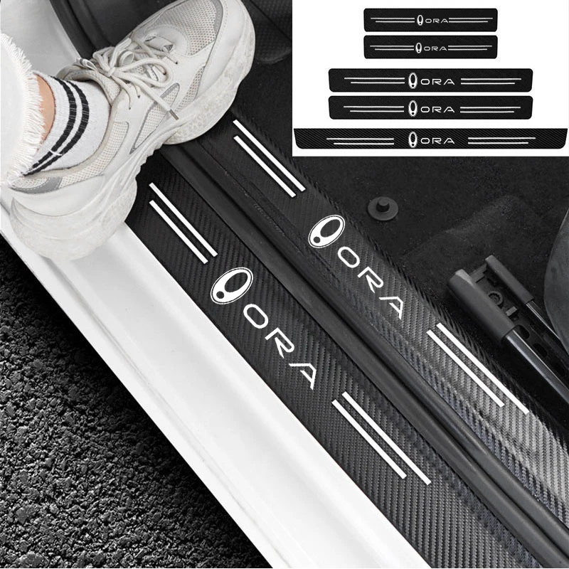 Car Sill pedal Rear Bumper Protection Sticker For Great Wall Ora Good Cat GT Ballet Cat White Cat IQ Flash Cat Black Accessories