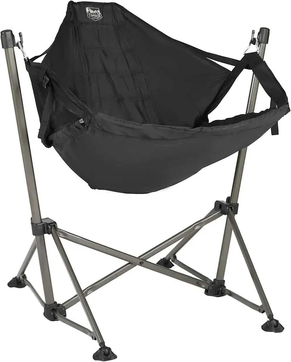 Portable Hammock Camping Chair, Padded Folding Swing Hammock Chair with Stand, Heavy Duty Hammock Camp  with Carry