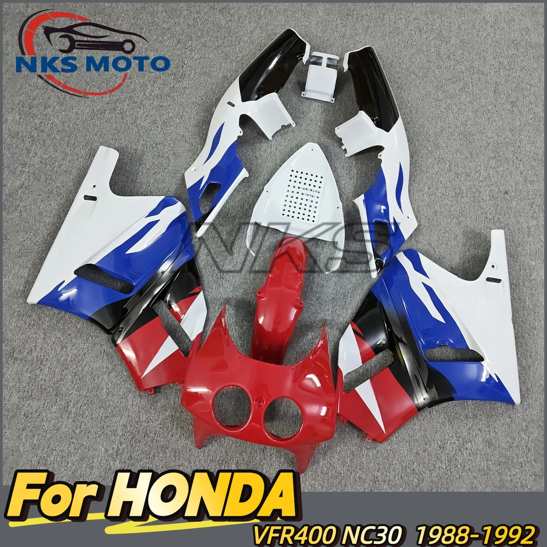 New For Honda VFR400 VFR 400 NC30 1988-1992 88 89 90 91 92 Fairing kit bodywork Rear Tail Front Upper Nose Fender