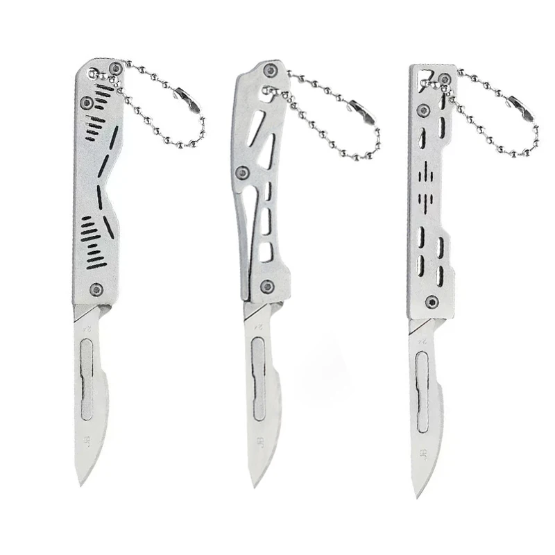 

Stainless Steel Folding Knife Surgical Knife Multifunctional Knife Outdoor Hunting and Self-defense EDC Three Options Available