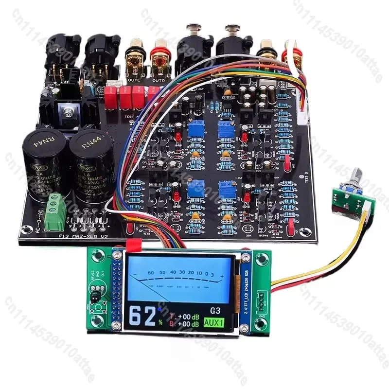 Compatible With Malan HDAM Hi End Fully Balanced Preamplifier Finished Board with Screen Infrared Remote Control