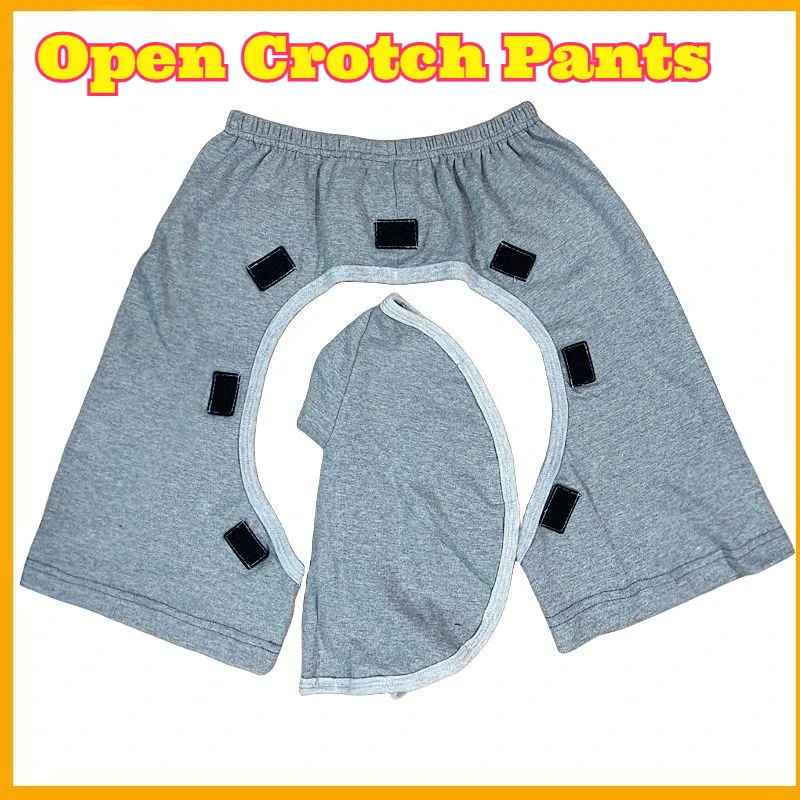 open-crotch-pants-high-waist-cotton-breathable-invisible-elderly-patient-wheelchair-recovery-nursing-care-support-comfortable