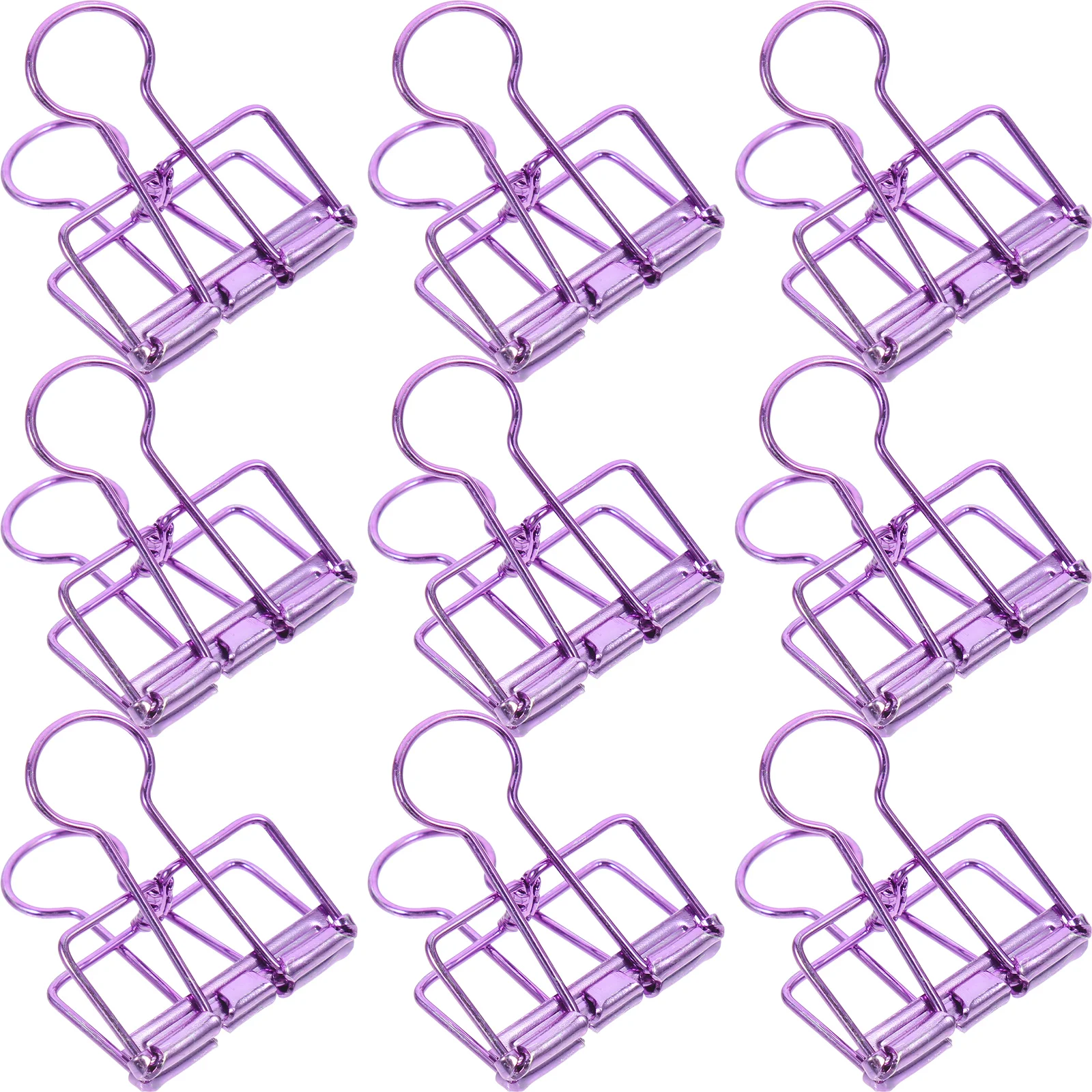 

10 Pcs Metal Folder Jumbo Binder Clips Paper Clamps Mini Office Supplies School