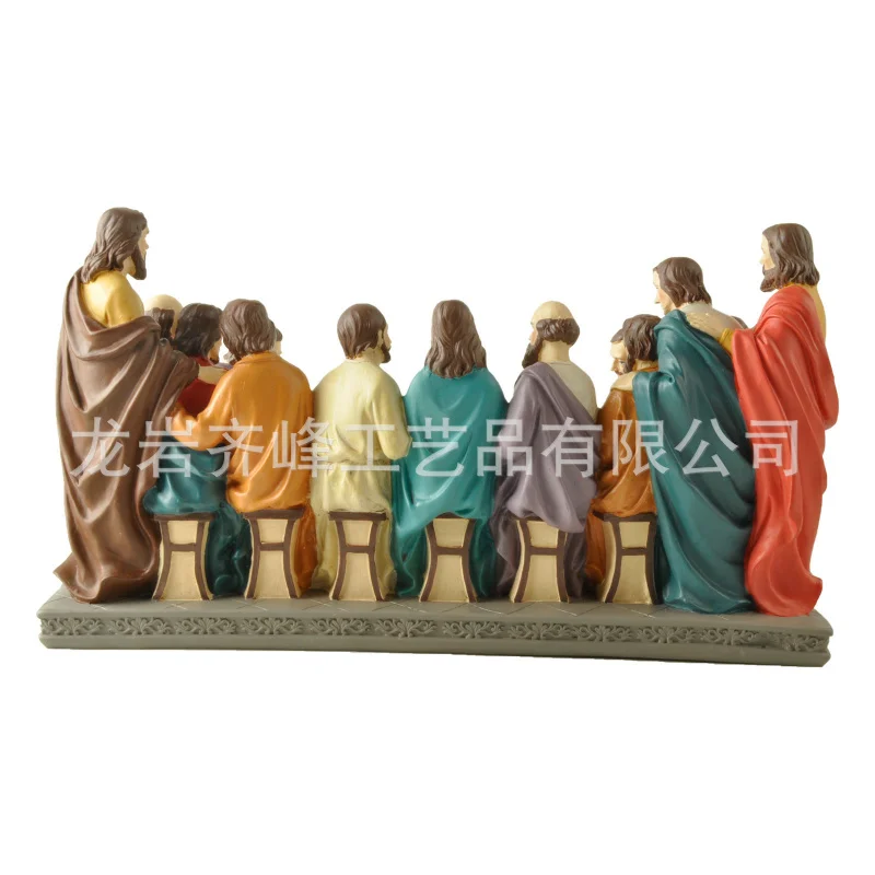 حار بيع الراتنج الحرف تمثال العشاء الأخير #1