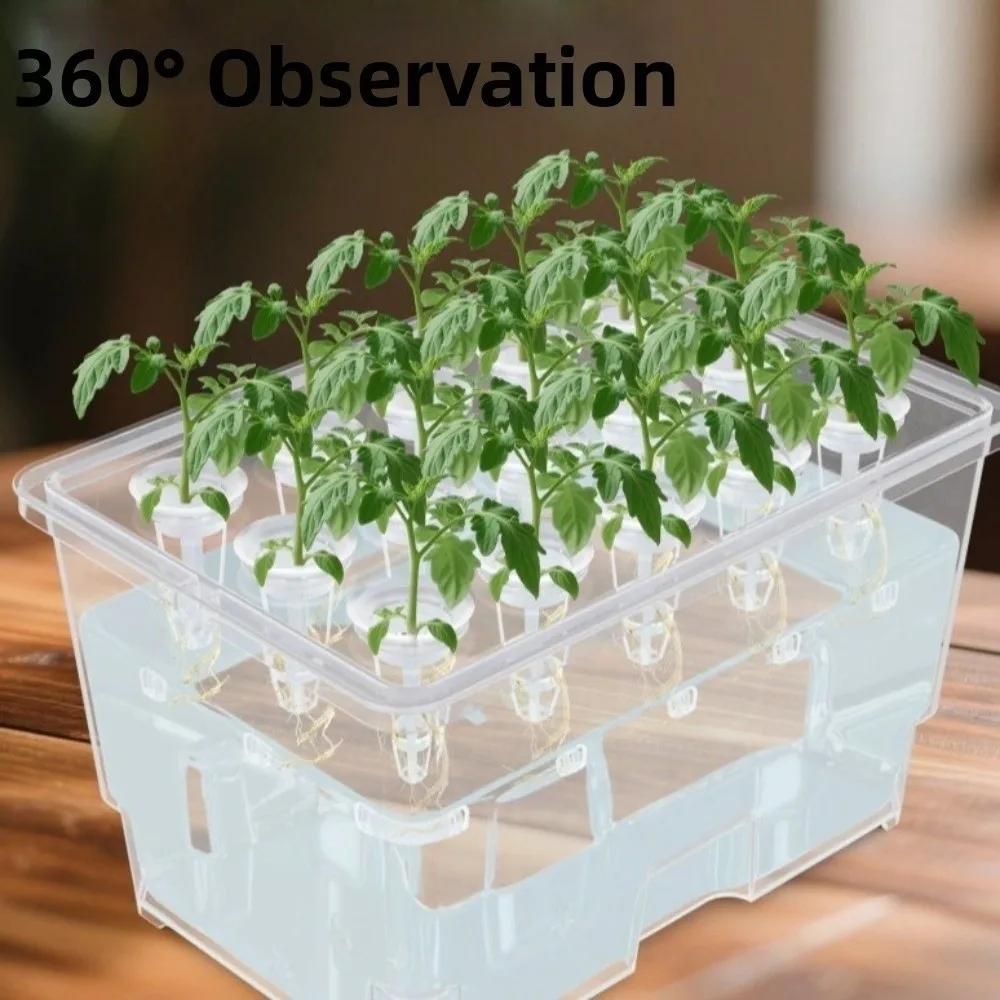 Practical Split Design Hydroponic Box Thicken Nursery Pots Versatile Cultivation Box Plastic Hydroponic Growing Box Herb Growing