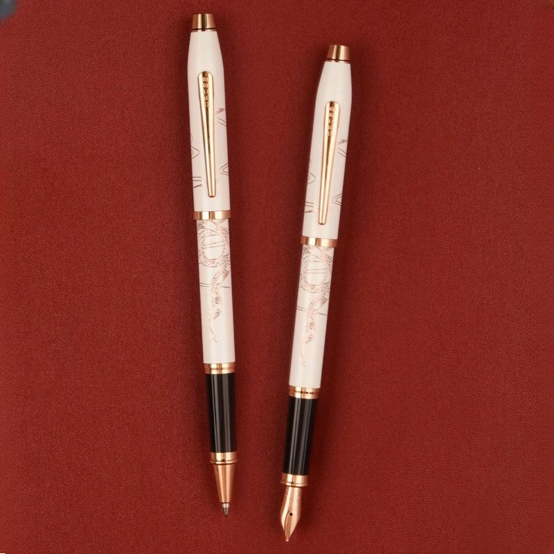 penna-stilografica-e-rollerball-di-lusso-in-metallo-con-motivo-zodiacale-serpente-doppio-uso-pennino-ef-m-flusso-d'inchiostro-fluido-penna-per-firma-esecutiva-articolo-di-cancelleria